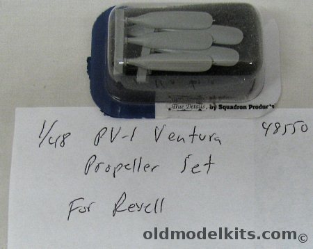 True Details 1/48 PV-1 Ventura Propeller Set (For Revell Kit) -  Bagged, 48550 plastic model kit